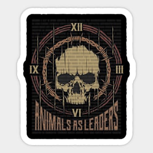 Animals As Leaders Vintage Skull Sticker